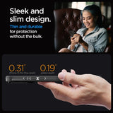 Spigen iPhone 15 Pro Max -suojakuori Optik Armor MagFit Musta