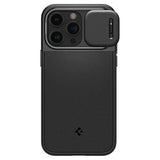 Spigen iPhone 15 Pro Max -suojakuori Optik Armor MagFit Musta