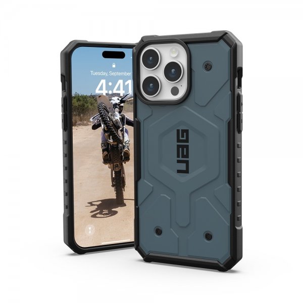 Urban Armor Gear (UAG) iPhone 15 Pro Max -suojakuori Pathfinder MagSafe Cloud Blue