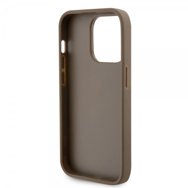 Guess iPhone 15 Pro Max Kuori Perforated Glitter Ruskea