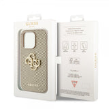 Guess iPhone 15 Pro Max Kuori Perforated Glitter Kulta