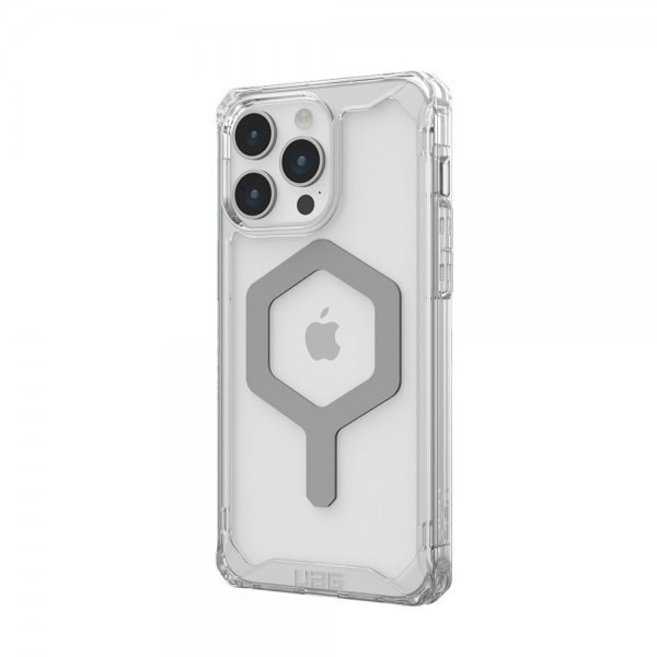 Urban Armor Gear (UAG) iPhone 15 Pro Max Kuori Plyo MagSafe Ice Silver