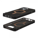 Urban Armor Gear (UAG) iPhone 15 Pro Max -suojakuori Plyo MagSafe, musta/pronssi