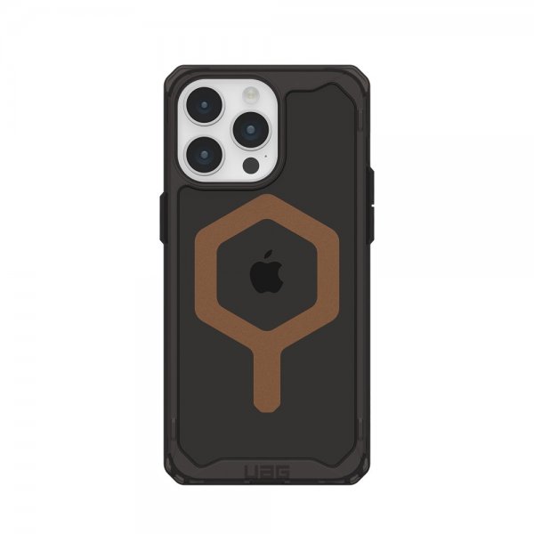 Urban Armor Gear (UAG) iPhone 15 Pro Max -suojakuori Plyo MagSafe, musta/pronssi