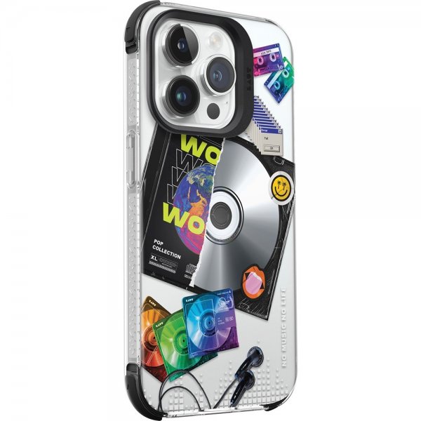 LAUT iPhone 15 Pro Max Kuori POP RETRO MUSIC MagSafe