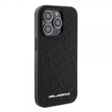 Karl Lagerfeld iPhone 15 Pro Max Kuori Quilted K Pattern Musta