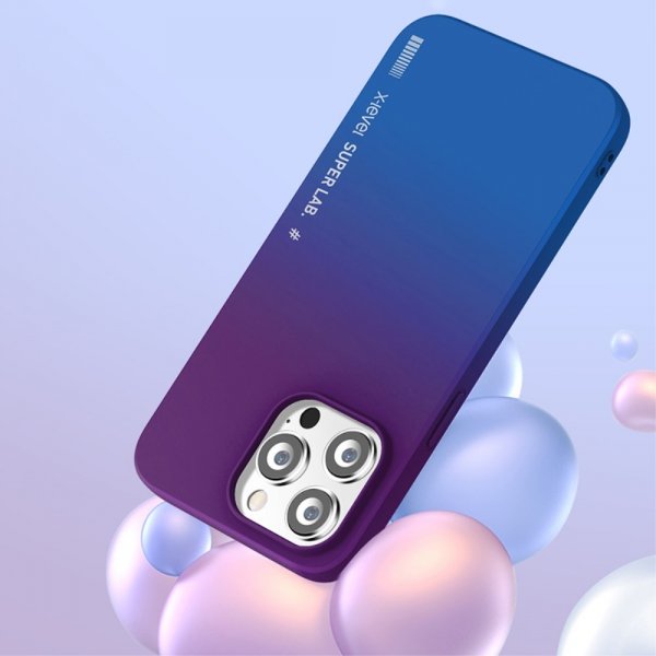 X-Level iPhone 15 Pro Max Kuori Rainbow Series Vihreä