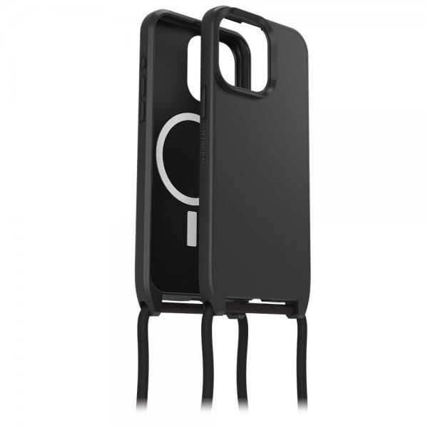 Otterbox iPhone 15 Pro Max Kuori React Necklace MagSafe Musta