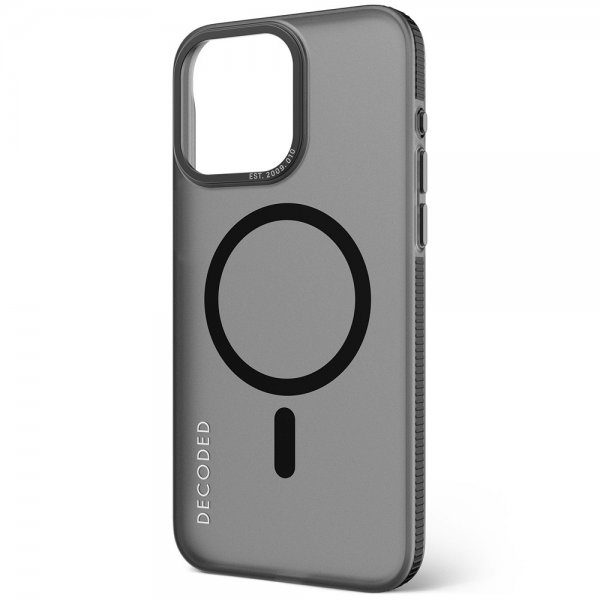 Decoded iPhone 15 Pro Max Kuori Kierrätetty Muovi Läpinäkyvä Musta