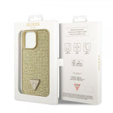 Guess iPhone 15 Pro Max Kuori Strassi Kulta