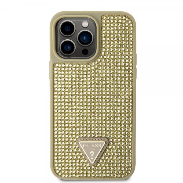 Guess iPhone 15 Pro Max Kuori Strassi Kulta