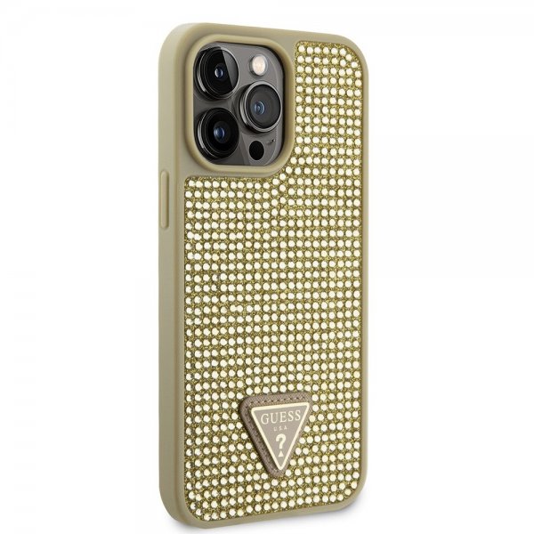 Guess iPhone 15 Pro Max Kuori Strassi Kulta