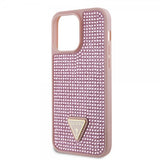 Guess iPhone 15 Pro Max Suojakuori Rhinestone Ruusukulta