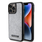 Karl Lagerfeld iPhone 15 Pro Max Kuori Rhinestone Silver