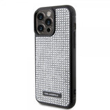 Karl Lagerfeld iPhone 15 Pro Max Kuori Rhinestone Silver