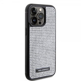 Karl Lagerfeld iPhone 15 Pro Max Kuori Rhinestone Silver