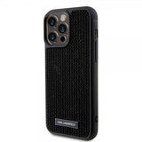 Karl Lagerfeld iPhone 15 Pro Max Kuori Rhinestone Musta
