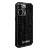 Karl Lagerfeld iPhone 15 Pro Max Kuori Rhinestone Musta