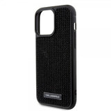 Karl Lagerfeld iPhone 15 Pro Max Kuori Rhinestone Musta
