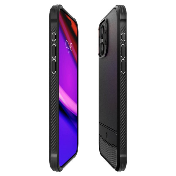 Spigen iPhone 15 Pro Max Kuori Rugged Armor MagFit Matte Black