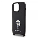 Karl Lagerfeld iPhone 15 Pro Max Suojakuori Saffiano Crossbody Musta