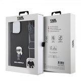 Karl Lagerfeld iPhone 15 Pro Max Suojakuori Saffiano Crossbody Musta