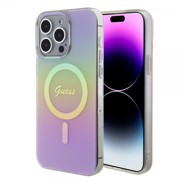 Guess iPhone 15 Pro Max Kuori Script MagSafe Ruusukulta