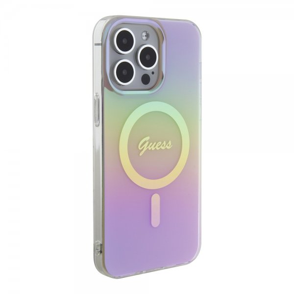 Guess iPhone 15 Pro Max Kuori Script MagSafe Ruusukulta