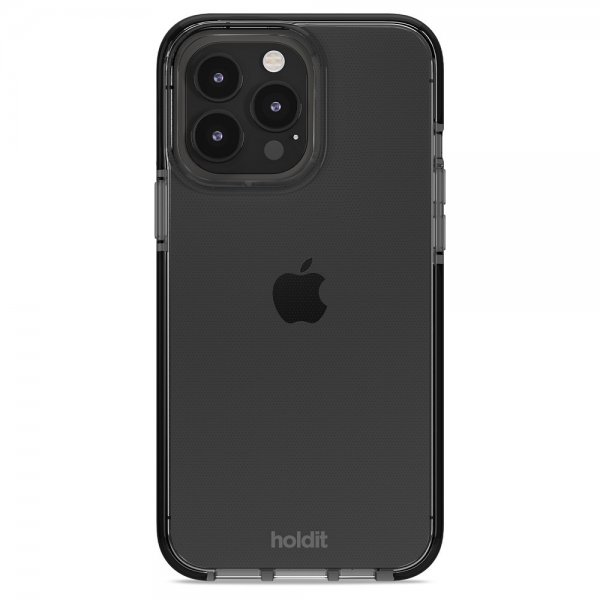Holdit iPhone 15 Pro Max -suojakuori Seethru Musta