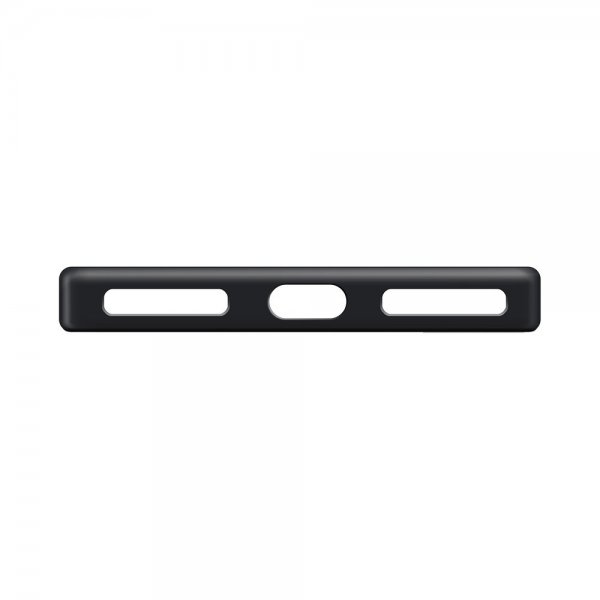 Xqisit iPhone 15 Pro Max -silikonikuori MagSafella, musta