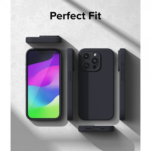 Ringke iPhone 15 Pro Max Kuori Silicone Magnetic Deep Blue