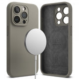 Ringke iPhone 15 Pro Max Kuori Silicone Magnetic Harmaa