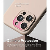Ringke iPhone 15 Pro Max Kuori Silicone Magnetic Pink Sand