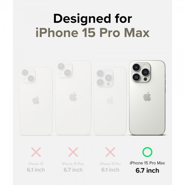 Ringke iPhone 15 Pro Max Kuori Silicone Magnetic Stone