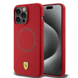 Ferrari iPhone 15 Pro Max kuoret silikoni MagSafe punainen