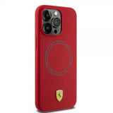 Ferrari iPhone 15 Pro Max kuoret silikoni MagSafe punainen