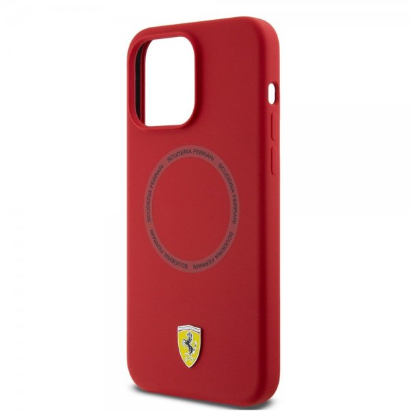 Ferrari iPhone 15 Pro Max kuoret silikoni MagSafe punainen