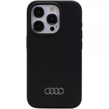 Audi iPhone 15 Pro Max Silikonikuori Musta