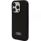 Audi iPhone 15 Pro Max Silikonikuori Musta