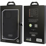 Audi iPhone 15 Pro Max Silikonikuori Musta