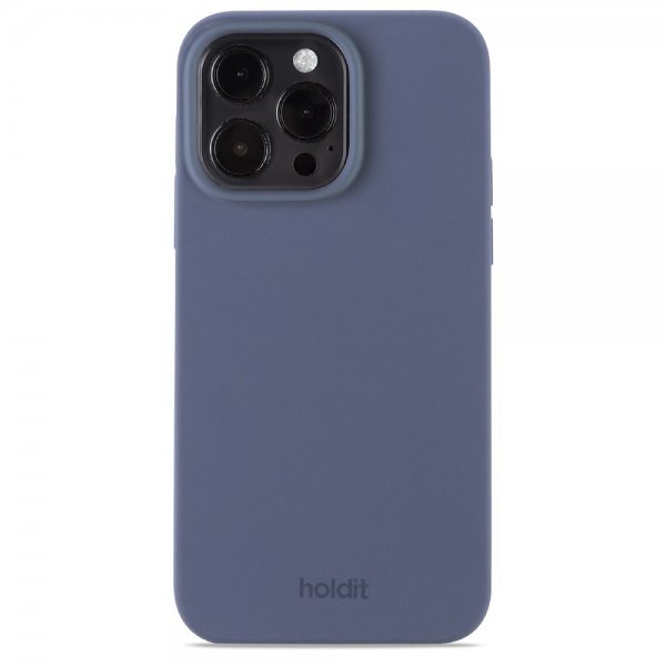Holdit iPhone 15 Pro Max Kuori Silikoni Pacific Blue