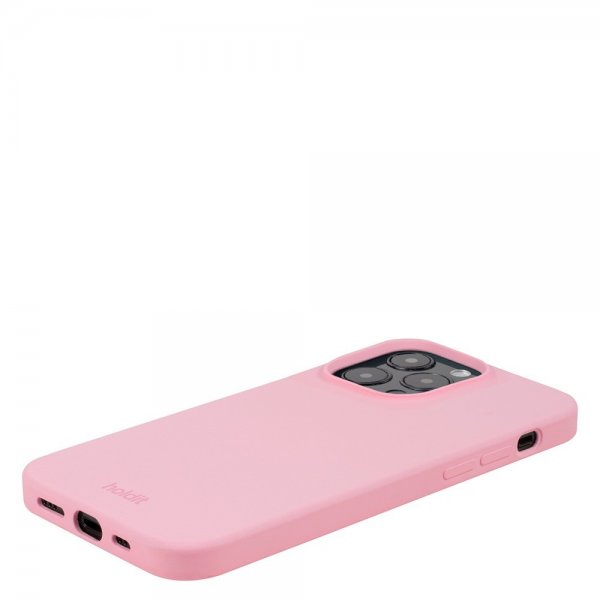 Holdit iPhone 15 Pro Max Kuori Silikoni Roosa