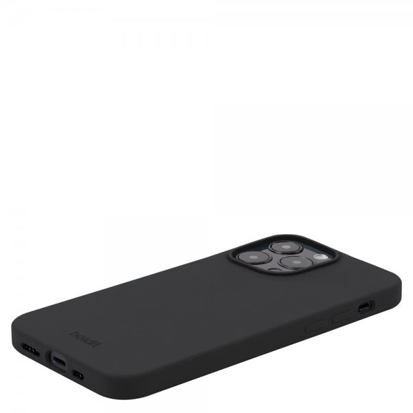 holdit iPhone 15 Pro Max Silikonikuori Musta