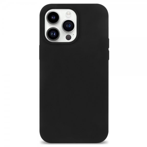 iPhone 15 Pro Max Kuori Silikoni Musta
