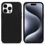 iPhone 15 Pro Max Kuori Silikoni Musta