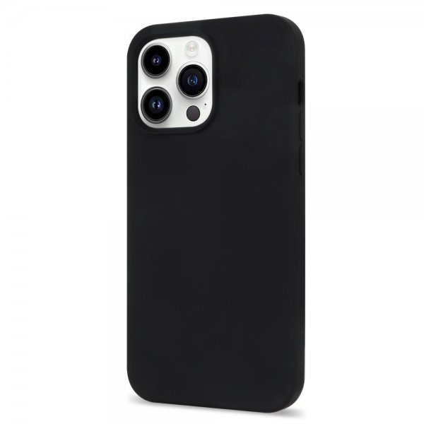iPhone 15 Pro Max Kuori Silikoni Musta