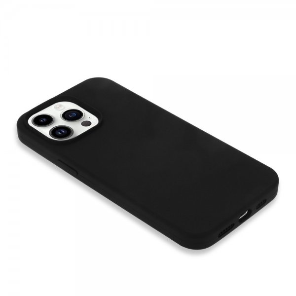 iPhone 15 Pro Max Kuori Silikoni Musta