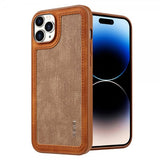 X-Level iPhone 15 Pro Max -kuori, yhdistetty, ruskea