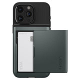 Spigen iPhone 15 Pro Max Kuori Slim Armor CS Abyss Green
