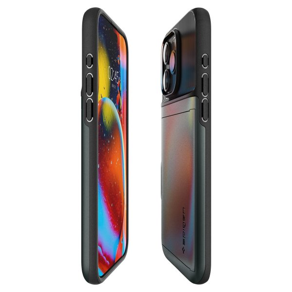 Spigen iPhone 15 Pro Max Kuori Slim Armor CS Abyss Green